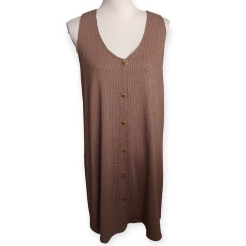Caution To The Wind Taupe Textured Dress Sz.S EUC. - Picture 3 of 6